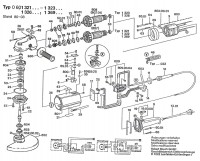 Bosch 0 601 323 001  Angle Grinder 110 V / Eu Spare Parts